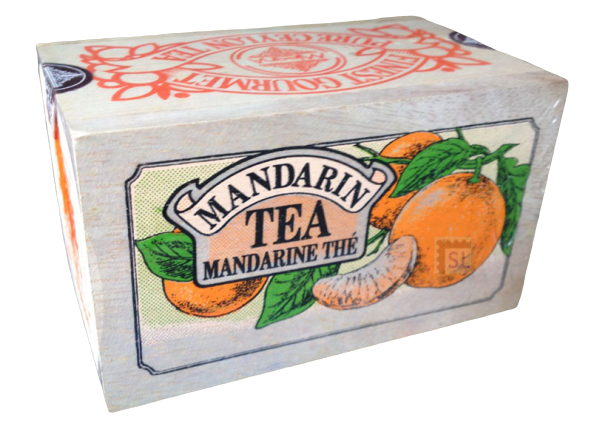 Mlesna Mandarin flavored Ceylon Tea - Wooden Box - eBuy Srilankan Online Store