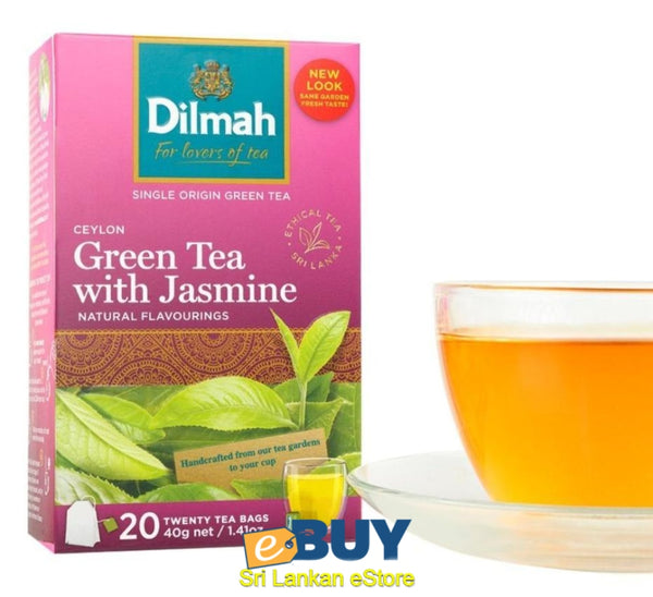 DILMAH Pure Ceylon Green Tea with Jasmine - eBuy Srilankan Online Store