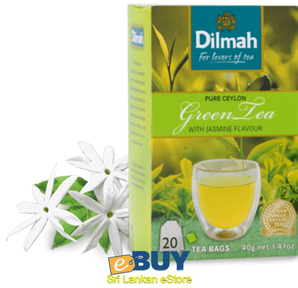 DILMAH Pure Ceylon Green Tea with Jasmine - eBuy Srilankan Online Store