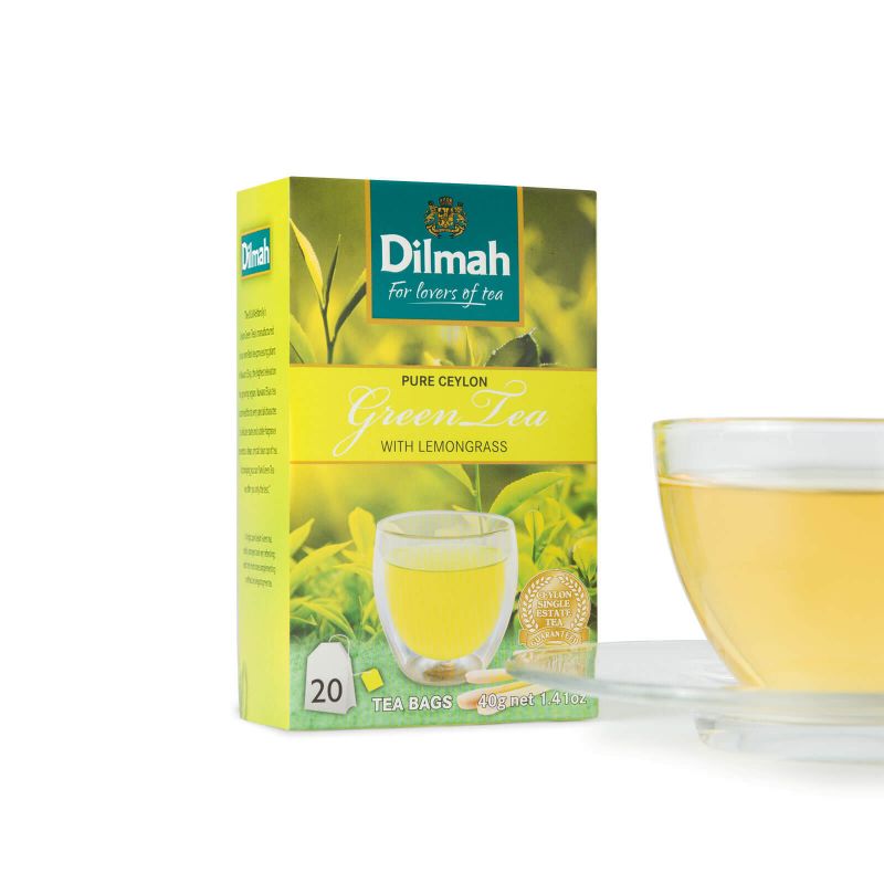 Pure Ceylon Green Tea with Lemongrass Tea Bags - eBuy Srilankan Online Store