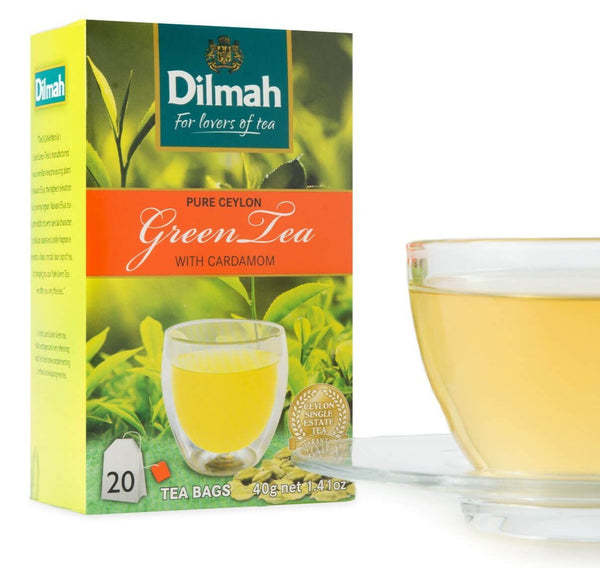 Pure Ceylon Green Tea with Cardamom Tea Bags - eBuy Srilankan Online Store