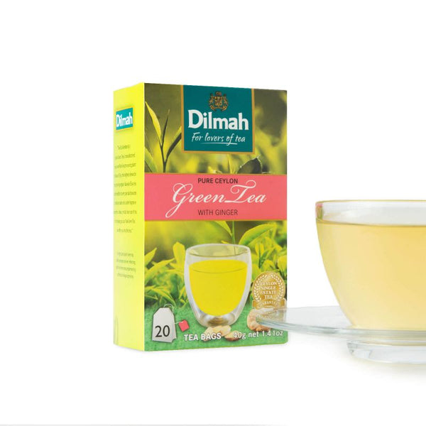 Pure Ceylon Green Tea with Ginger Tea Bags - eBuy Srilankan Online Store