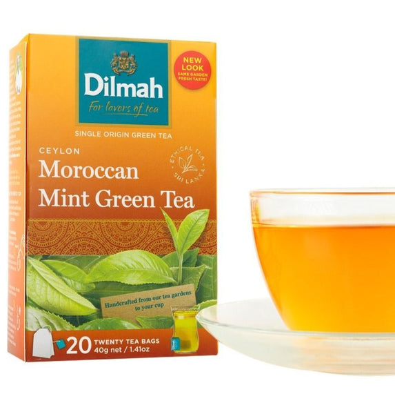 Dilmah Pure Ceylon Green with Moroccan Mint Tea Bags - eBuy Srilankan Online Store