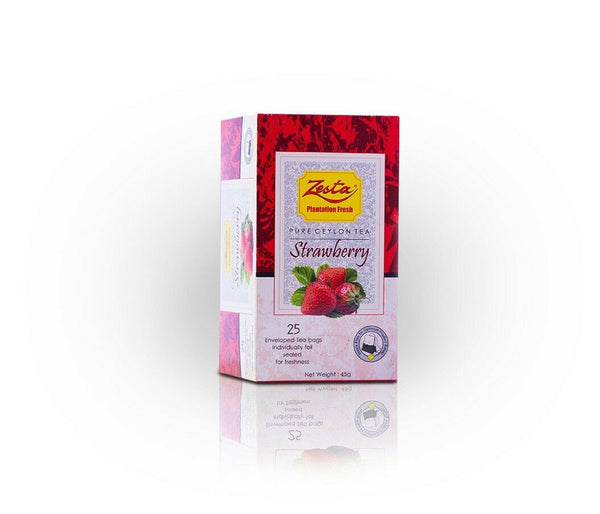 Zesta plantation fresh Strawberry flavored pure Ceylon Black Tea - eBuy Srilankan Online Store