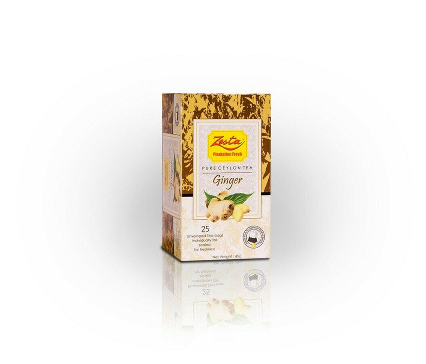 Zesta plantation fresh Ginger flavored pure Ceylon black Tea - eBuy Srilankan Online Store