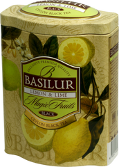 Basilur Magic Fruit Lemon & Lime Ceylon Loose Leaf Tea 100g Tin Caddy - eBuy Srilankan Online Store